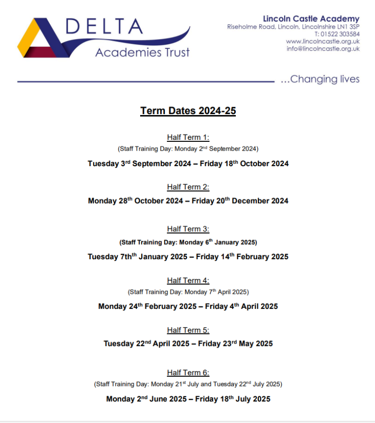 term-dates-lincoln-castle-academy